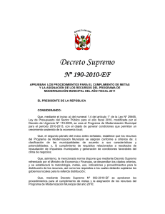 Decreto Supremo - Portal del Estado Peruano