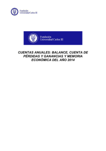 Cuentas Anuales 2014 - Universidad Carlos III de Madrid