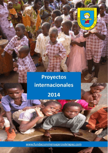 Proyectos Internacionales 2014 - Fundación mensajeros de la paz
