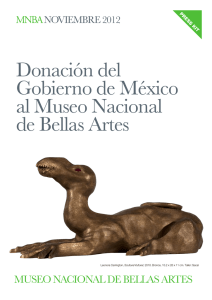 Donación del Gobierno de México al Museo Nacional de Bellas Artes