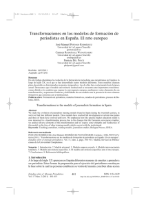 Transformaciones en los modelos de formación de periodistas en