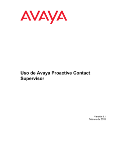 Using Avaya Proactive Contact Supervisor