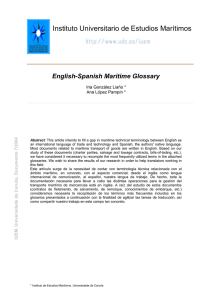 English-Spanish Maritime Glossary