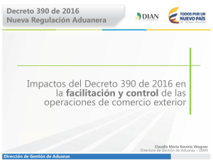 Impactos del Decreto 390 de 2016 en la facilitación y control