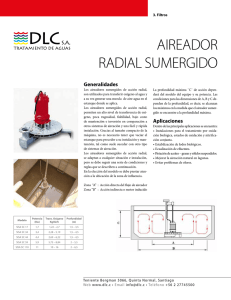 aireador radial sumergido - DLC Tratamientos de Aguas