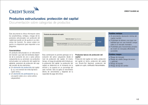 Productos estructurados: protección del capital