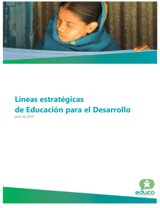 Líneas estratégicas de Educación para el Desarrollo
