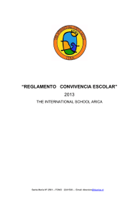reglamento convivencia escolar - The International School Arica