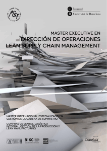 dirección de operaciones lean supply chain management