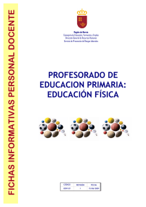 Ficha informativa Primaria Educación Física