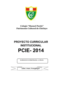 Proyecto Curricular Institucional.