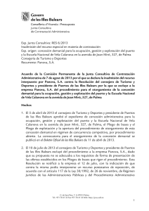 Exp. Junta Consultiva: RES 6/2013 Inadmisión del recurso especial