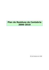 Plan de Residuos de Cantabria 2006-2010