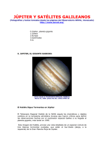 júpiter y satélites galileanos