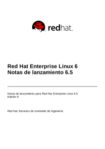 Red Hat Enterprise Linux 6 Notas de lanzamiento 6.5