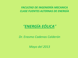 Energía Eólica - Facultad de Ingeniería Mecánica