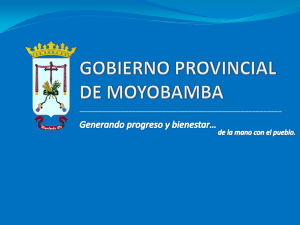 Diapositiva 1 - Municipalidad Provincial de Moyobamba