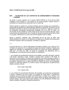 Oficio 115-036704 del 23 de mayo de 2008 REF.: VALORACIÓN DE