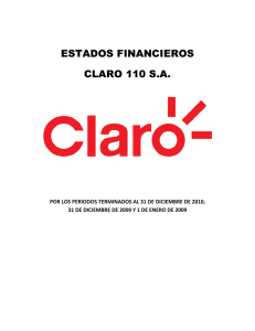 ESTADOS FINANCIEROS CLARO 110 S.A.