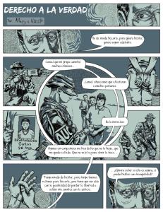 Ver comic: Derecho a la verdad - Centro Nacional de Memoria