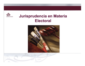Jurisprudencia en Materia Electoral
