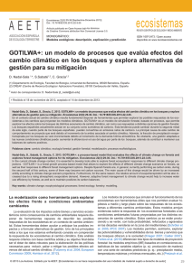 GOTILWA+ - Revista Ecosistemas