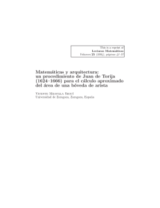 Matemáticas y arquitectura: un procedimiento de Juan de Torija