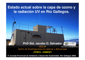 Estado actual sobre la capa de ozono y la radiacion