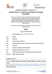 Jornada Técnica “La nueva Ley de Patentes. Principales Novedades”