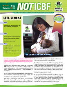 NOTI 73 web - Instituto Colombiano de Bienestar Familiar