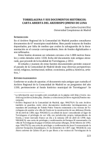 Torrelaguna y sus documentos históricos: carta abierta del