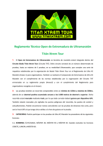 reglamento general skoda titán xtrem tour
