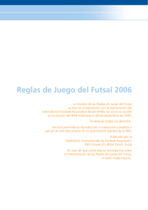 Reglas de Juego del Futsal 2006