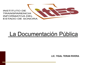 Diapositiva 1 - Instituto Sonorense de Transparencia, Acceso a la