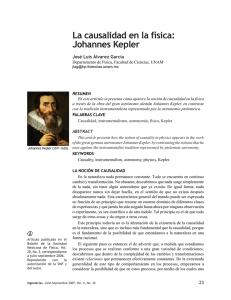 La causalidad en la física: Johannes Kepler