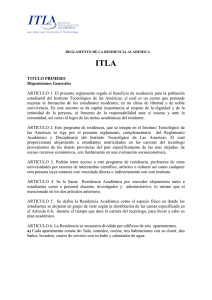 TITULO PRIMERO Disposiciones Generales ARTICULO 1. El