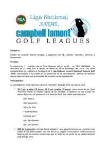 I Liga Nacional Juvenil Campbell Lamont Golf Leagues 2016