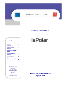 La Polar - Reseña Anual de Clasificación - Agosto 2015