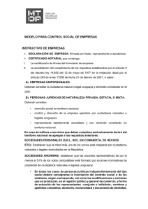 Modelo de Control Social de la Empresa