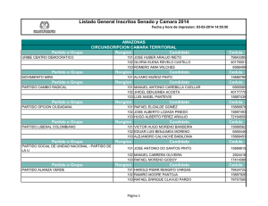 Listado General Inscritos Senado y Camara 2014