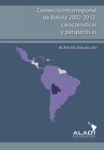 Comercio Intrarregional de Bolivia 2002-2012