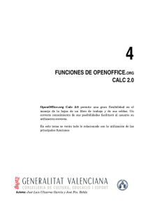 Funciones de OpenOffice Calc