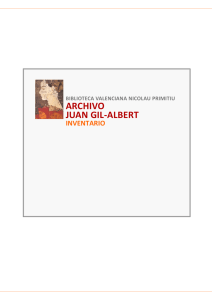 Archivo Juan Gil-Albert - Biblioteca Valenciana