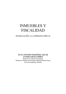 inmuebles y fiscalidad - Editorial Club Universitario