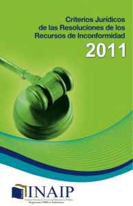 Criterios Juridicos del 2009 al 2011