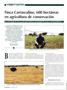 Finca Carrascalino, 600 hectáreas en agricultura de conservación