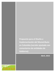 Diseño e Implementación del Monotributo en Colombia