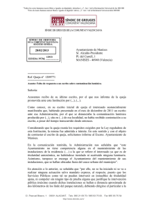 Resolución del Síndic - Síndic de Greuges. Comunitat Valenciana