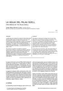 La aguja del Palau Güell - Informes de la Construcción