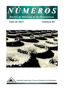 Revista de Didáctica de las Matemáticas Julio de 2015 Volumen 89
